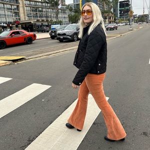 FREE PEOPLE We the Free Jayde Flare Leg Corduroy Pants